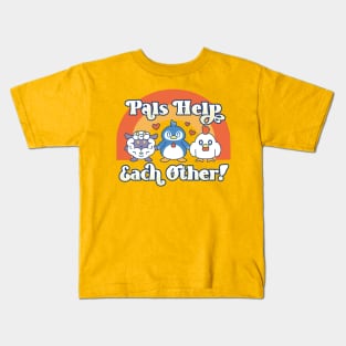 Pals Help Each Other Kids T-Shirt